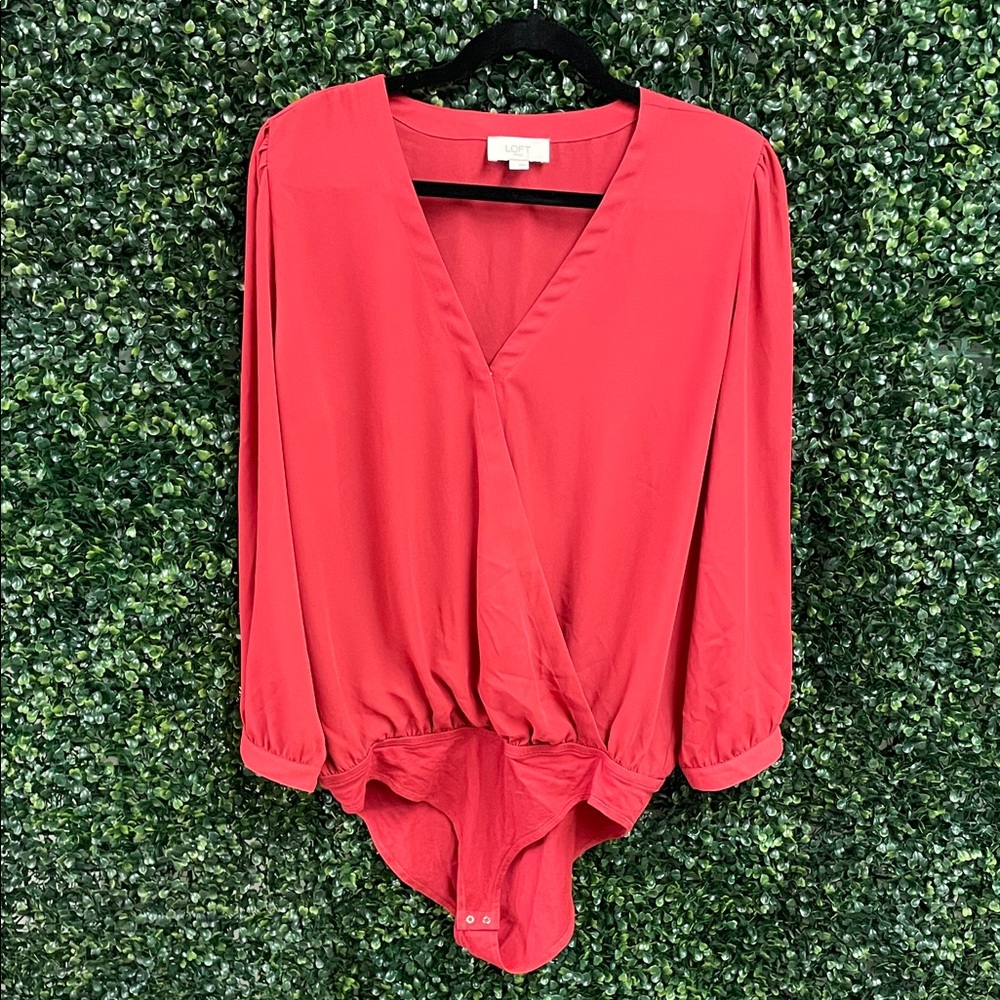 LOFT Red Women's Bodysuit